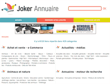 Tablet Screenshot of joker-annuaire.fr